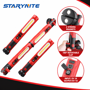 Lampe de travail LED sans fil rechargeable professionnelle STARYNITE pour mécaniciens automobiles, réparation de voitures, <span class=keywords><strong>atelier</strong></span> d'urgence - Product Image 1