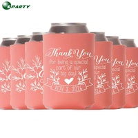 Sparty – Nouveaux Coozies de bière personnalisés pour mariage, 330 ml, en néoprène et polyester, couleur et logo sur mesure, pour canettes, utilisation extérieure