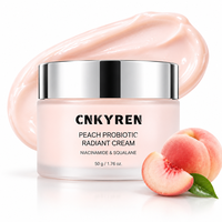 Crème hydratante et nourrissante Peach Probiotic Radiant, crème hydratante pour le visage, étiquette privée OEM
