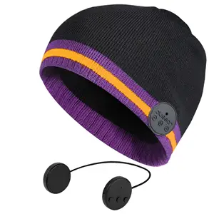 عالية الجودة قبعة شتوية مزودة بتقنية البلوتوث قبعة ، قبعات صغيرة مع سماعة لاسلكية تعمل بالبلوتوث