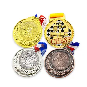 RENHUI Trophy Club шахматные металлические поделки в честь медалей и трофеев на заказ