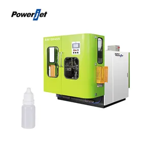 Powerjet-máquina de moldeo por soplado de extrusión de plástico, máquina para hacer botellas de gota de ojo, 10ml, 15ml