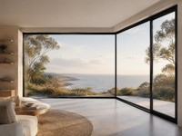 Fenêtres et Portes Modernes en Alliage d'Aluminium pour Maisons - Résistance au Sable, à la Poussière et aux Intempéries, Protection Solaire Haute Performance Anti-UV, Économie d'Énergie