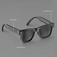 Nouvelles lunettes intelligentes IA avec caméra pour la traduction, commande par bouton-poussoir, batterie 290 mAh, conception IA, musique