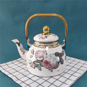 1.2L 2.0L men ấm trà Ấm đun nước tráng men rim còi emaye emaille đầy màu sắc màu đỏ màu xanh ollas de peltre <span class=keywords><strong>Avon</strong></span> đầy đủ đề can không gỉ - Product Image 4