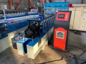 เครื่องขึ้นรูปเหล็กแผ่นหลังคาแบบม้วน 10 <span class=keywords><strong>Ga</strong></span> U Purlin Roll Forming Machine - Product Image 2