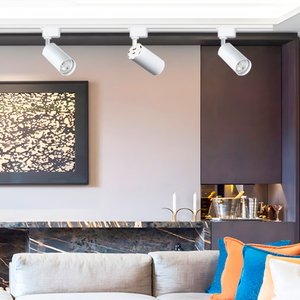 Focos <span class=keywords><strong>LED</strong></span> Comerciales Súper Brillantes para Riel, Ajuste de Ángulo de 90°, Rotación de 360°, Sistema de Riel Magnético, Certificación ETL, IP44, 5 Años de Garantía - Product Image 1