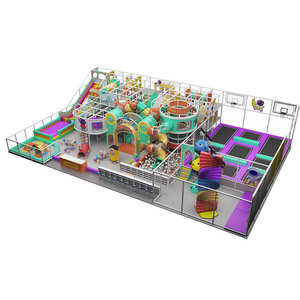 Équipement de jeu intérieur moderne de conception commerciale personnalisé en usine avec grimpeur et toboggan - Product Image 5