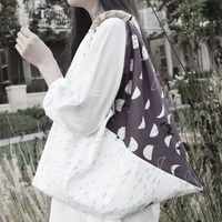 Sacs en lin origami japonais personnalisés, sacs fourre-tout en textile écologique, sacs à bandoulière durables