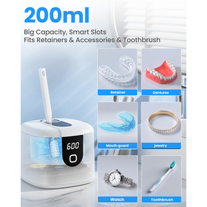 Nouvelle machine de nettoyage ultrasonique pour prothèses dentaires avec lumières UV électriques, 4 modes et contrôle thermique intelligent - Product Image 5