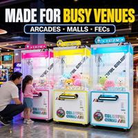 Máquina de garras comercial operada con monedas, máquina de garras gigante de tamaño completo para parques de atracciones interiores