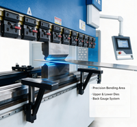 Máquina de Doblado Hidráulica CNC Delem 53T de 63 Toneladas y 2.5 m con Controlador de Pantalla Táctil para Acero al Carbono y Acero Inoxidable