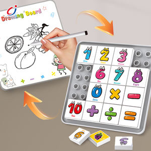 Chengji Digital Puzzle Block Board Toy de doble cara educativo creativo dibujos animados 2 en 1 bloques de construcción tablero de dibujo de juguete - Product Image 3