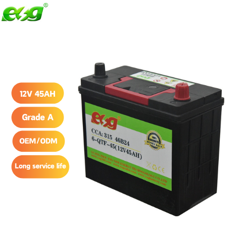 ESG Factory Direct AGM 46B24L 45Ah SMF 12V Car Battery for EV, Solar System & UPS Backup