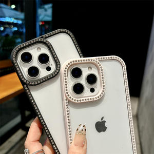 Custodia per telefono con doppio lato in diamante ad alta trasparenza per <span class=keywords><strong>iPhone</strong></span> 17 Pro Max <span class=keywords><strong>Xr</strong></span> <span class=keywords><strong>Cover</strong></span> in TPU antiurto con placca - Product Image 5