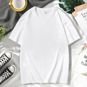 เสื้อยืดลายกราฟฟิตีแขนสั้นผู้ชายทรงหลวมคอกลมผ้าฝ้ายระบายอากาศได้ดีสวมใส่สบาย - Product Image 4