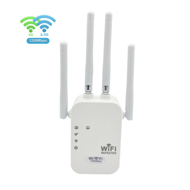 Huastlink Wps Easy Setup Wifi Range Extender 1200mbps Dual Band Wifi Repeater 2.4/5ghz Internet Wi-fi Signal Booster