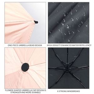 High Quality Ultralight Sunshade Automatic Custom logo 3 Folding Umbrella with Uv Coating for the Rain - Product Image 5