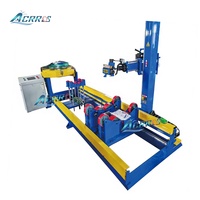 Manipulateur de soudage de réservoirs CNC automatique à couture circulaire/longitudinale, longueur 1000 mm, capacité de charge 300 kg, avec torche TIG simple