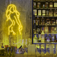 Offre Spéciale Femelle Pose Sexy Dame Retour Conduit Enseigne Au Néon Femme Corps Néon Lumières Personnalisé Pour Barre de Magasin
