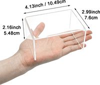 Support de présentation en acrylique transparent pour cupcakes, desserts, barres chocolatées - Fabrication artisanale, tailles S/M/L, style chic et élégant, fabrication en usine