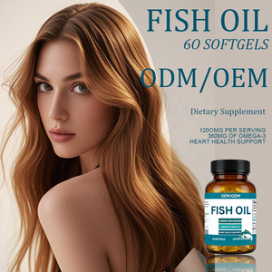 น้ำมันปลาแบบซอฟต์เจล 1200 มก. ต่อหนึ่งหน่วยบริโภค - โอเมก้า <span class=keywords><strong>3</strong></span> 360 มก. สำหรับเสริมสร้างสุขภาพหัวใจ 60 แคปซูล ผลิตภัณฑ์เสริมอาหาร รับผลิตแบบ OEM/ODM - Product Image 2
