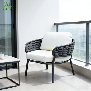 Canapé <span class=keywords><strong>de</strong></span> <span class=keywords><strong>jardin</strong></span> en aluminium <span class=keywords><strong>de</strong></span> luxe moderne pour hôtel, 3 places, pour <span class=keywords><strong>balcon</strong></span> extérieur et cour arrière - Product Image 3