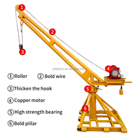 Mini-grue de chantier extérieure personnalisée pour usage domestique |   Palans électriques, capacité de levage 200 kg, 300 kg