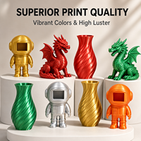 Filament PLA en soie dégradé 1,75 mm 1 kg Multicolore arc-en-ciel brillant Matériel d'impression 3D pour imprimantes 3D FDM
