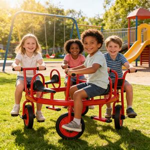 Bicicleta de Pedales Doble con Diseño Ergonómico para Gemelos, Asiento Doble para Niños, para el Hogar y el Jardín de Infancia - Product Image 2