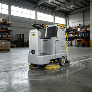 Autolaveuse industrielle autoportée 24V à batterie, machine de nettoyage de sols automatique, fournisseur OEM - Product Image 1