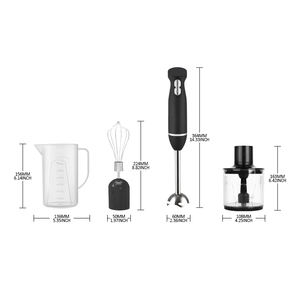 Mélangeur <span class=keywords><strong>à</strong></span> immersion multifonction pour appareils ménagers Lames en acier inoxydable Source d'alimentation manuelle pour smoothies et purée - Product Image 4