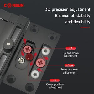 <span class=keywords><strong>Bisagras</strong></span> 3D <span class=keywords><strong>de</strong></span> cocina <span class=keywords><strong>de</strong></span> Hardware personalizado Consun, puerta pivotante <span class=keywords><strong>de</strong></span> vidrio hidráulica oculta, bisagra <span class=keywords><strong>de</strong></span> armario <span class=keywords><strong>de</strong></span> cierre suave oculta para muebles - Product Image 3