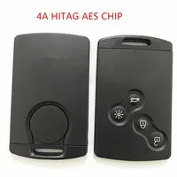 Télécommande de clé de voiture sans clé à 4 boutons 433 MHz avec puce PCF7945 PCF7953 4A, fonction mains libres pour Renault Clio IV 2009 - 2019 Captur 2013 - 2019