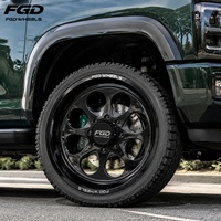 Jantes forgées FGD 8 10 trous avec capuchons flottants 24x12 24x14 26x12 26x16 26x14 8x6.5 8x170 8x180 pour F250 Chevy Ram 3500