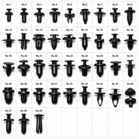 NOVKIR Kit universel de clips de fixation pour voiture, assortiment de attaches en plastique, rivets d'expansion en nylon pour pare-chocs et ailes