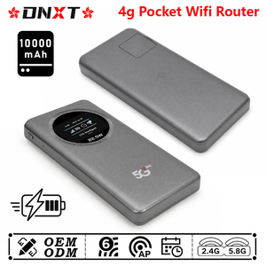Router wifi portátil DNXT 4g WiFi6 mifi, wifi de bolsillo 2.4G y 5.8G, módem portátil con carga bidireccional, router wifi de bolsillo 4g para uso personal - Product Image 1