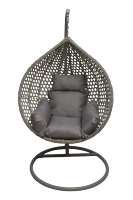 Mobilier d'intérieur d'extérieur design coloré personnalisé à la mode Mobilier de parc Balcon Patio Balançoire Panier en rotin Fauteuil suspendu avec support