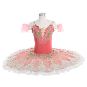 Robe de danse pour petite fille, costume de Ballet Orange, <span class=keywords><strong>Tutu</strong></span>, vêtement de qualité supérieure, pour les enfants, les femmes et les adultes, livraison gratuite - Product Image 1