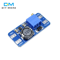 MT3608 DC-DC Modul Catu Daya Konverter Step Up Booster Papan Penguat Tegangan Output Maks 28V 2A