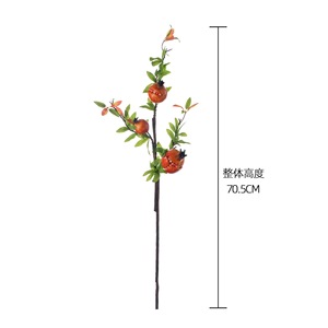 CallaFloral Branche artificielle de grenade en mousse orange pour décoration intérieure, branche unique MW25588 - Product Image 4