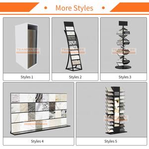 Expositor Giratorio Personalizado para Azulejos, Soporte Metálico Reforzado con Sistema de Giro para Muestras de Cerámica, Cuarzo y Piedra - Product Image 5