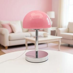 Ретро-настольная лампа-полусфера из стекла, создающая атмосферную подсветку для гостиной и спальни, прикроватное освещение, теплый декор - Product Image 5