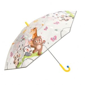 Sombrilla Infantil con Mango Largo y Varilla Recta, Borde Reflectante, Segura y Bonita, con Dibujos Animados para Estudiantes, Venta al Por Mayor - Product Image 5