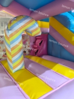 Prix d'usine Château gonflable commercial à thème bonbons pour événements professionnels, jeux pour enfants et location commerciale