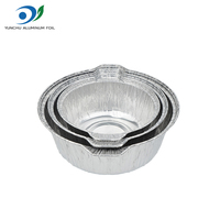 Dampf pfanne Lebensmittel qualität Einweg-Hot-Pot-Folien behälter Kochen zum Mitnehmen Aluminium folien topf mit Deckel