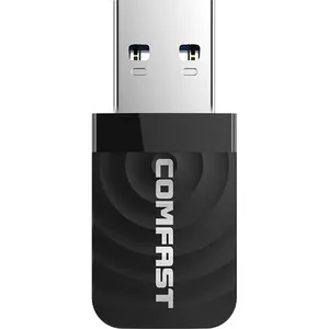 Comfast OEM/ODM USB WiFi Adapter Wireless 1300Mbps Network Adapter WiFi Dual Band Transmit and Receive Wifi Adapter