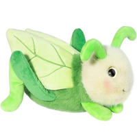 Peluche de sauteuse mignonne de dessin animé, jouet doux et câlin en forme d'insecte pour enfants, décoration et cadeaux sur le thème de la nature