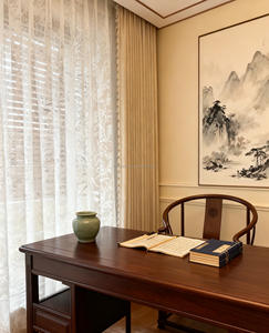 <span class=keywords><strong>Rideau</strong></span> occultant de style rétro français 2025, luxe léger haut de gamme, chambre à coucher, salon, balcon - Product Image 2