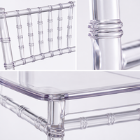 Chine Usine Moderne Hôtel En Vrac En Plastique Résine Adulte Chevalerie Chiavari Transparent Clair Hôtel Acrylique Chaises De Mariage pour Événements